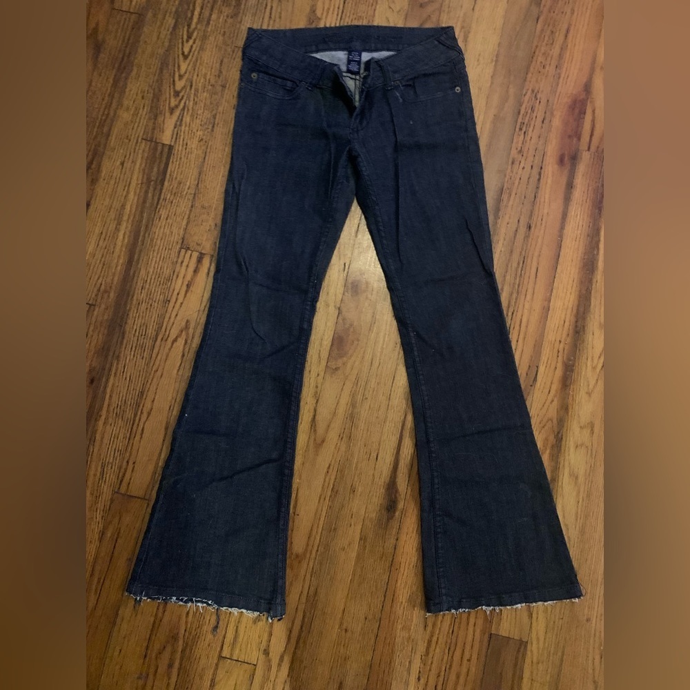Blue Asphalt vintage y2k bell bottoms juniors size 5 dark wash